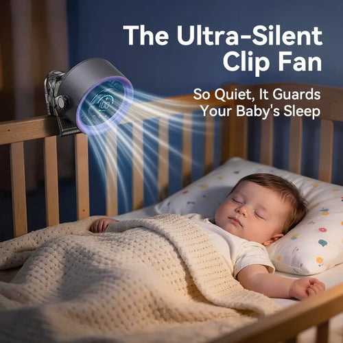 4000mAh Rechargeable Portable Clip on Fan