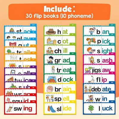 LeapKid™ Read & Rhyme Phonics Flip Books